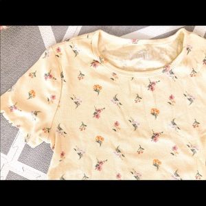 Floral Hollister Crop Top